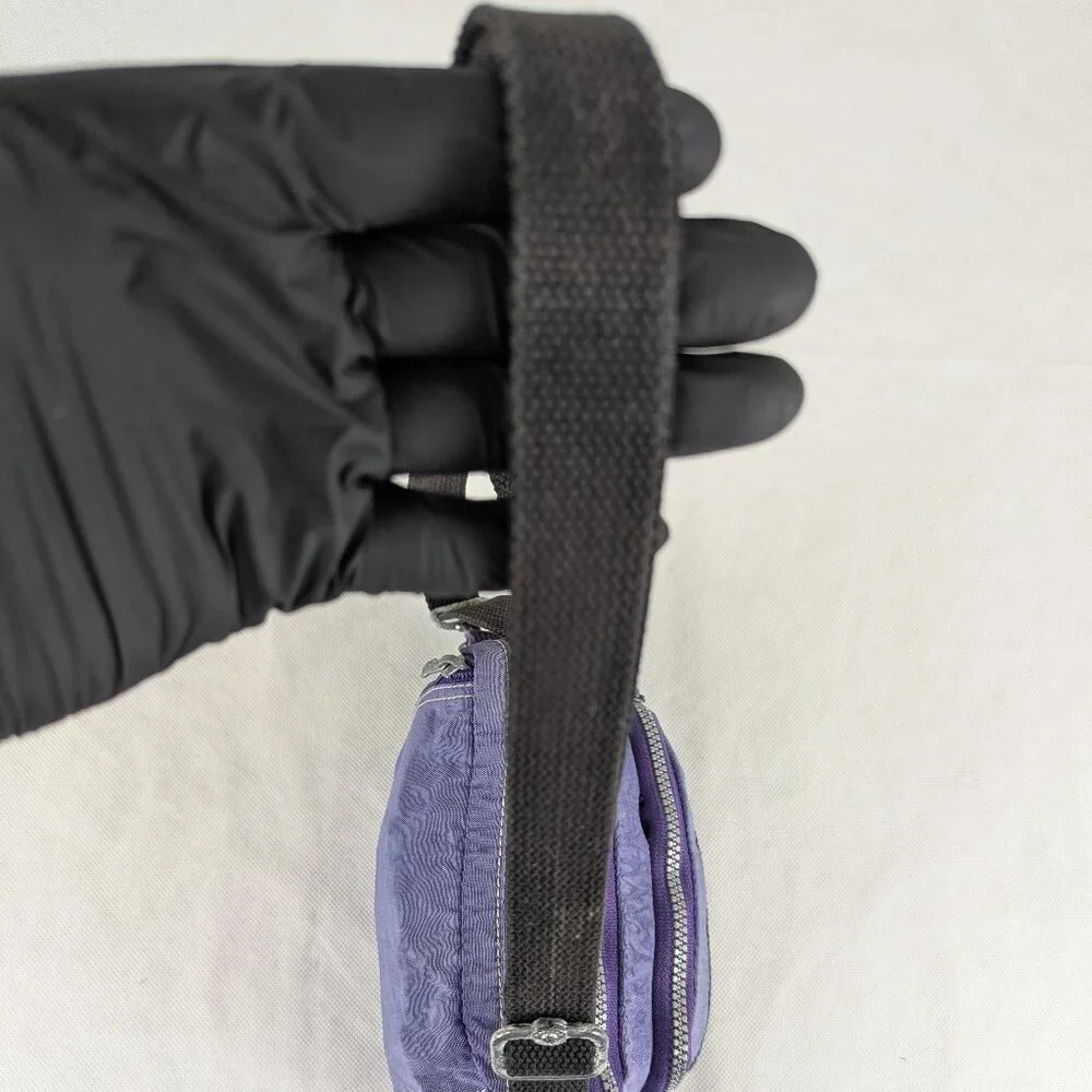 Kipling Merryl Crossbody Bag Purple Nylon -Clean Used - Buy It Now - Quick Ship! - Picture 3 of 12